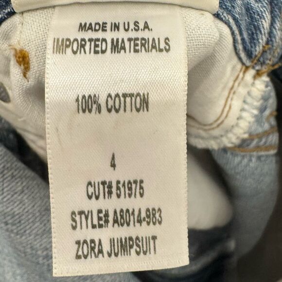 AGOLDE Rio Zora Denim Playsuit - Mid denim - Picture 13 of 13